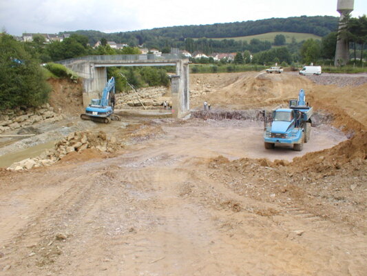 PIG Meuse - Excavation du clapet