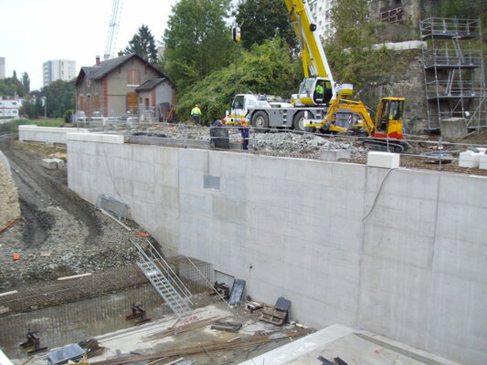 PIG Meuse - Bétonnage du mur