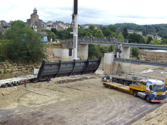 PIG Meuse - Montage du clapet 15m