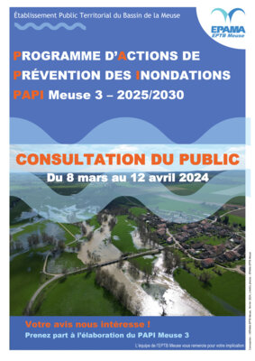 Affiche consultation du public