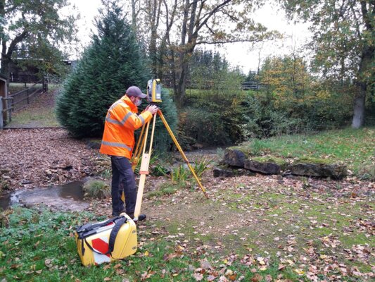 Topographie sur le terrain